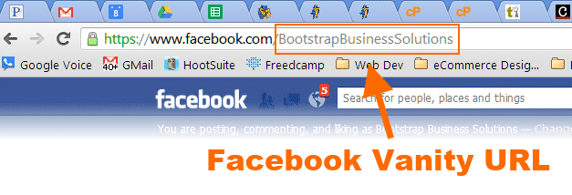 Facebook Vanity URL