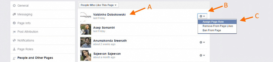 Give FB admin - Step 5