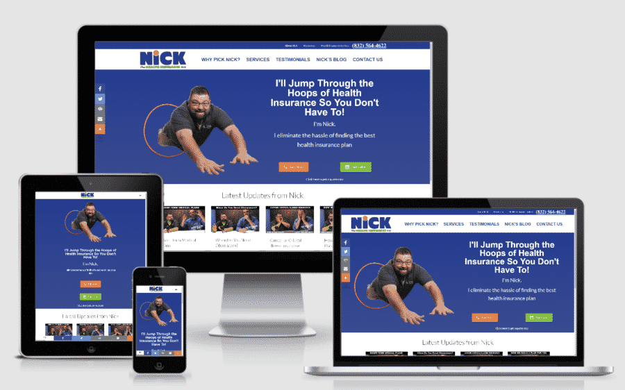 Nick the Health Insurance Guy Responsive