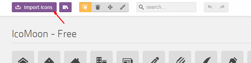 Icomoonn - Import Icons