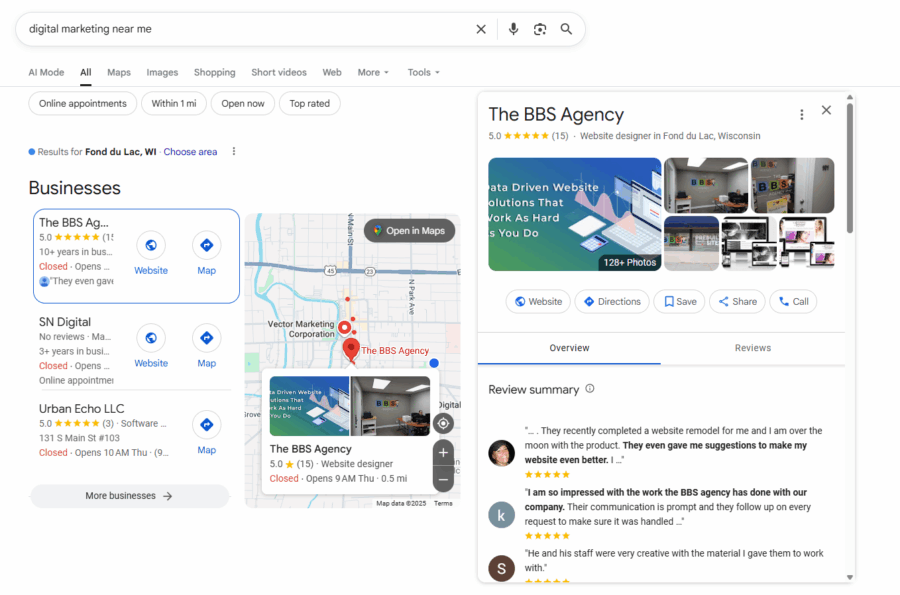 Ranking for Near Me Searches with your Google Business Profile