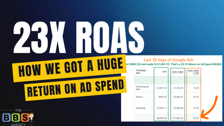 How we got a huge ROAS on ad spend