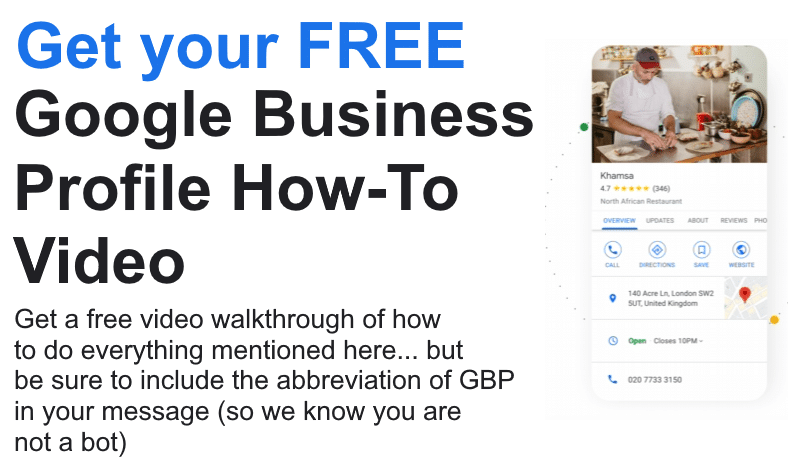 Get your Free Google Business Profile How-To Video